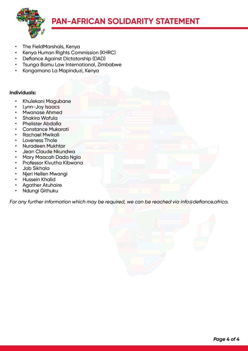 Solidarity with Tanganyika ✊🏾 #MO29