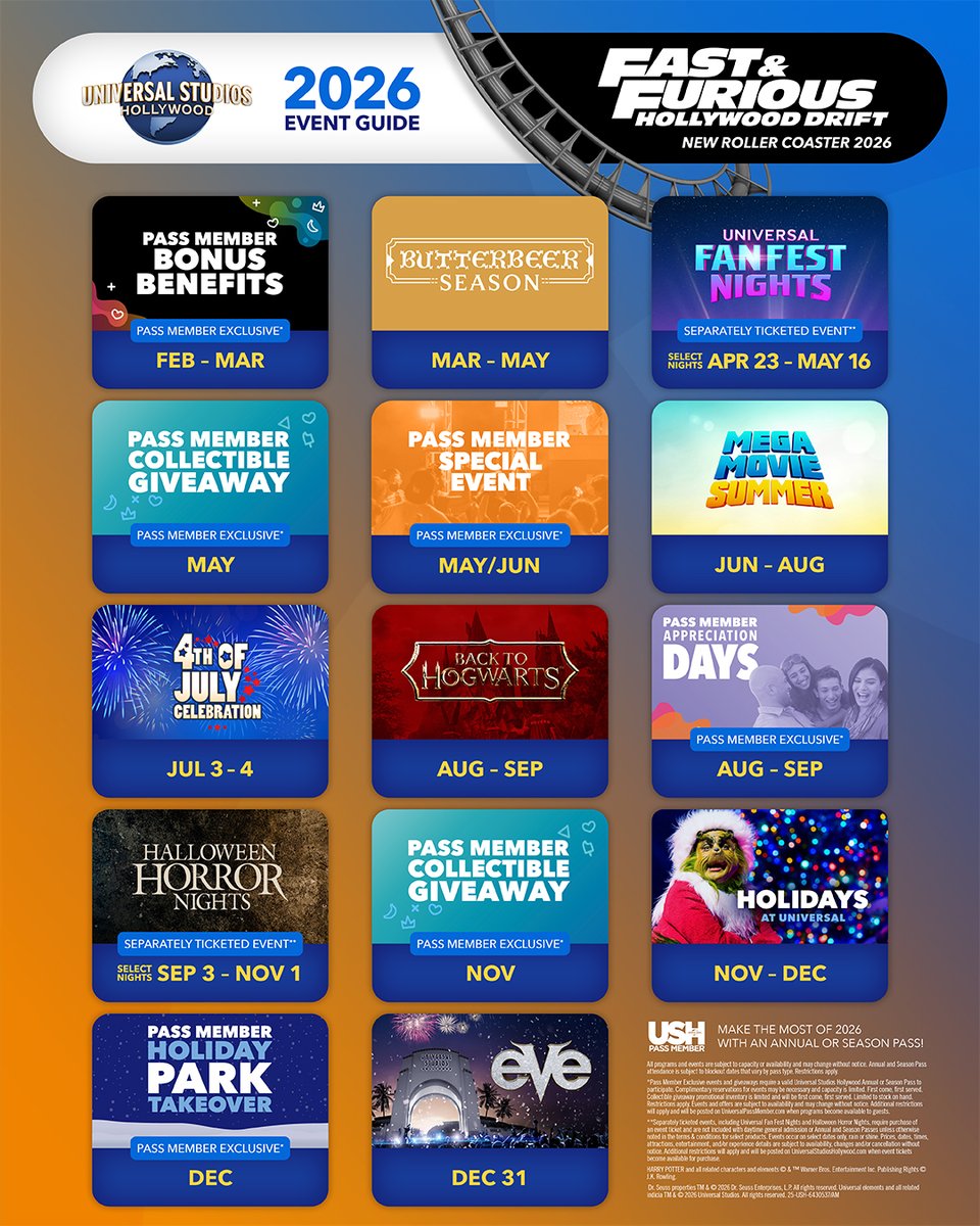 It’s always the Best Day in L.A. at Universal Studios Hollywood and we’re bringing you even more of them! Discover all the excitement in our 2026 Event Guide.