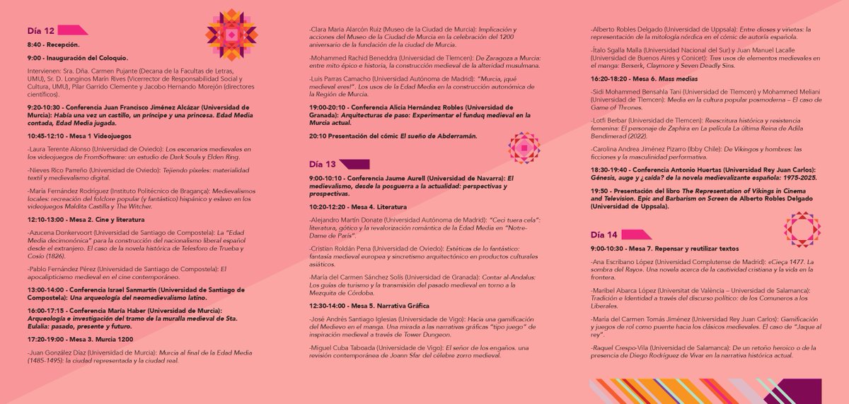 contempomedievo's tweet image. ¡Desvelados todos los conferenciantes del V Coloquio, El Bardo News™ trae su excelso programa!

Podéis inscribiros como público asistente en el siguiente enlace hasta las 19:00 del 11 de noviembre:
docs.google.com/forms/d/e/1FAI…