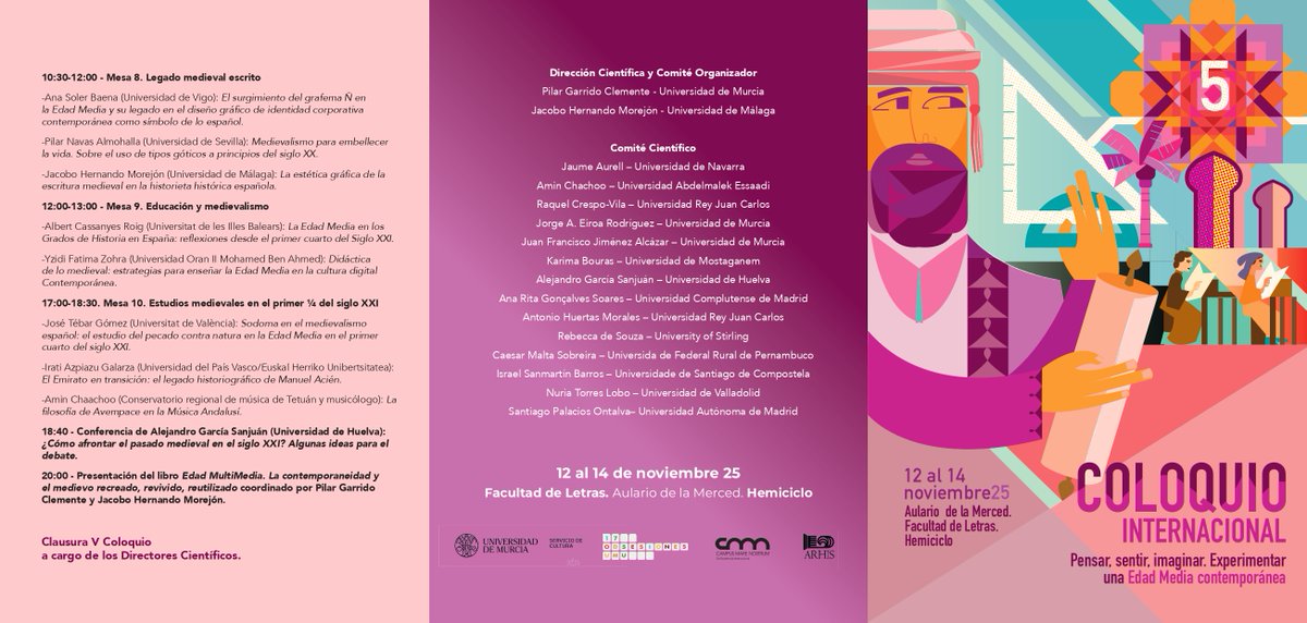 contempomedievo's tweet image. ¡Desvelados todos los conferenciantes del V Coloquio, El Bardo News™ trae su excelso programa!

Podéis inscribiros como público asistente en el siguiente enlace hasta las 19:00 del 11 de noviembre:
docs.google.com/forms/d/e/1FAI…