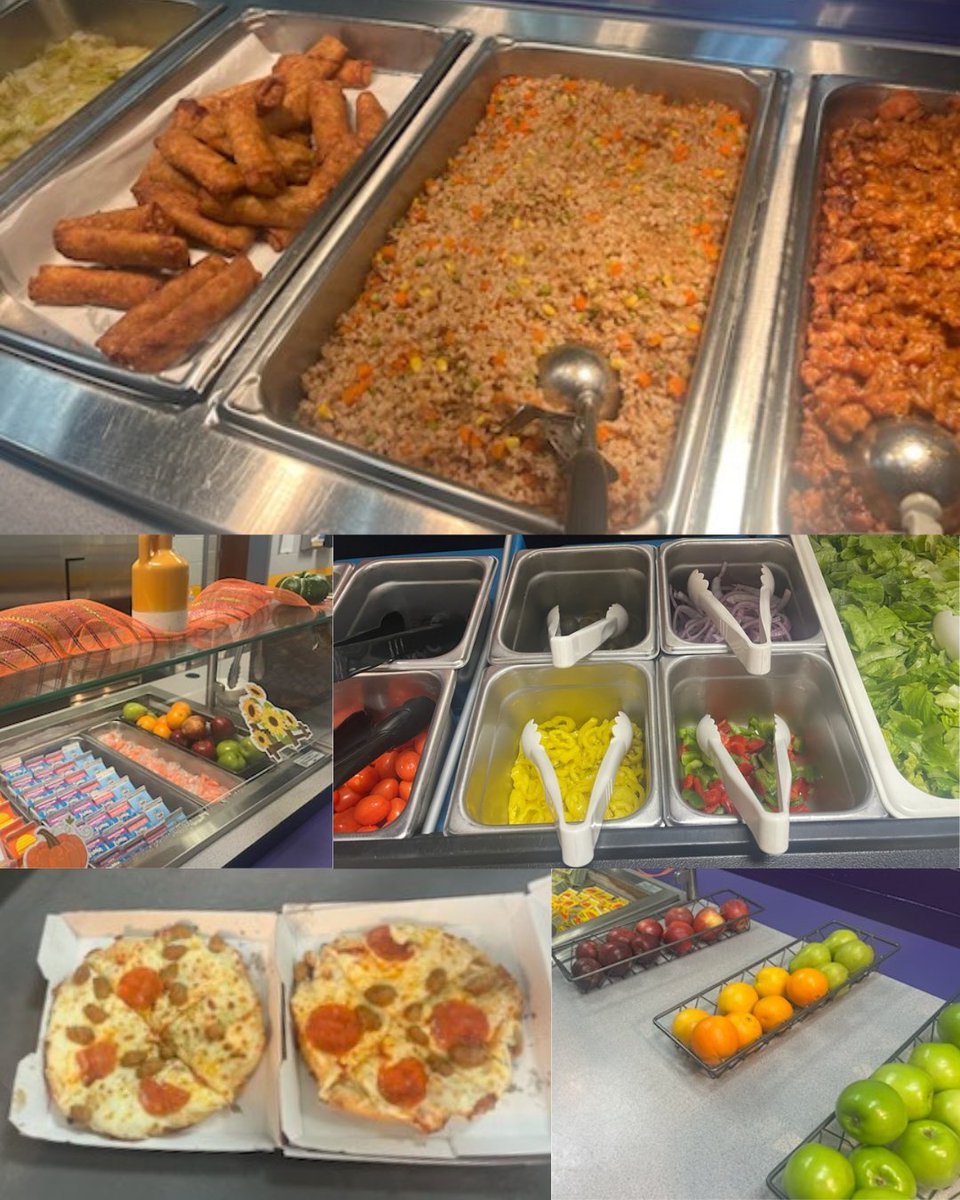 Today’s lunch <a href="/EmeraldGwd50/">Emerald High School</a> was packed with flavor! 💚 🍴 Students had their choice of Orange Chicken with Fried Rice and an Egg Roll or a classic Bird Dog with fries. 🍊Plus, fresh fruits and veggies from the salad bar made it a meal to remember! 🥗 🍎@gwd50schools

📸 Ruby Ward