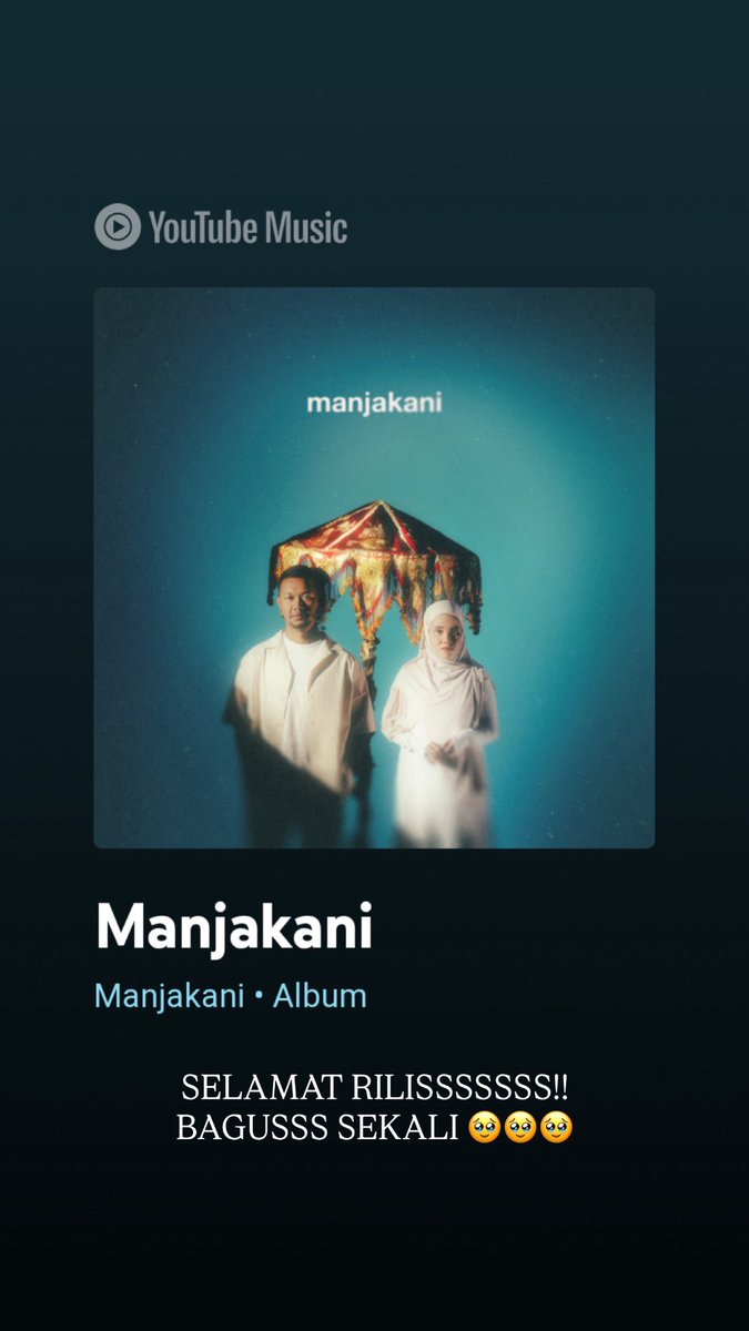 Album kedua MANJAKANI 10 lagu BAGUSSS SEMUAAA! YA ALLAH!

Album ini harus dapat spotlight lebih terang! ALBUM TERBAIK! All track Perfect! Materi yang kuat, nada yang cerah, lirik yang indah. Ahh BAGUS SEKALI.