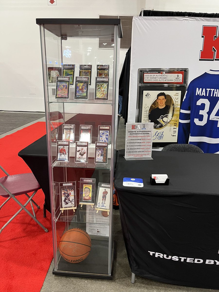 ksagrading's tweet image. Almost time @sportcardexpo !! Come visit us at booth 3910. Onsite grading and autograph authentication all weekend long! Submissions officially open at 2pm today. See you soon!! 

#ksagrading #cardgrading #sportscardgrading #onsitegrading #gradedcards #canadiangrading