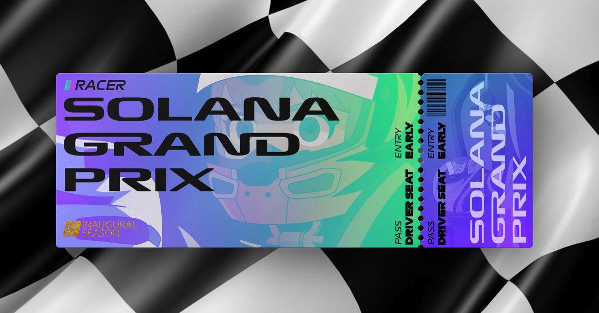 Pole position secured for Solana Grand Prix on <a href="/racer_dot_fun/">Racer 🏁</a> 
I manage to take the ticket <a href="/taydotfun/">taylor</a> prepare the podium for Solana Velocity <a href="/FanePatrunjel/">Fidelitas est Regia 👽</a> @hoffa1337