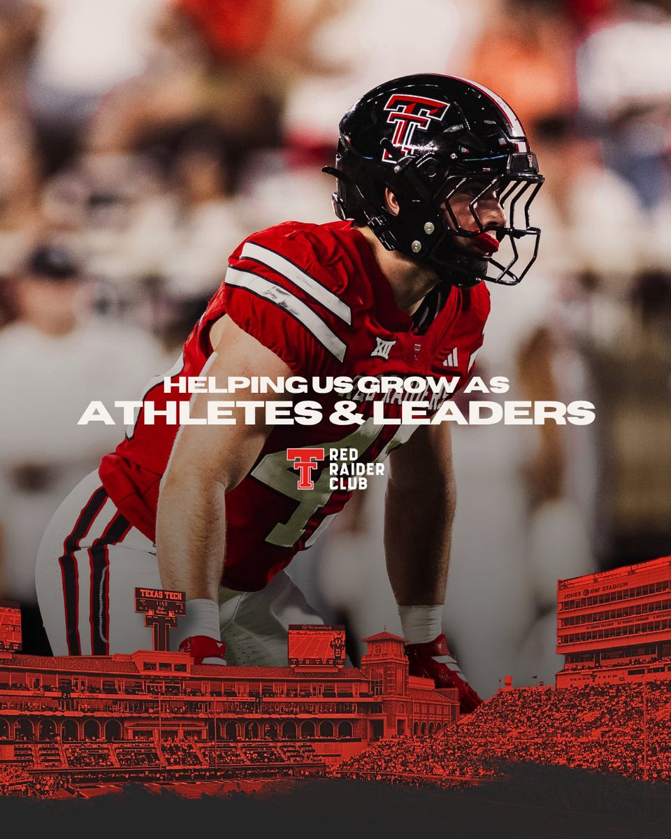 The Red Raider Club changes lives through scholarships. You don’t just help athletes play ball, you help us grow into graduates and leaders. Thank you. ❤️🖤