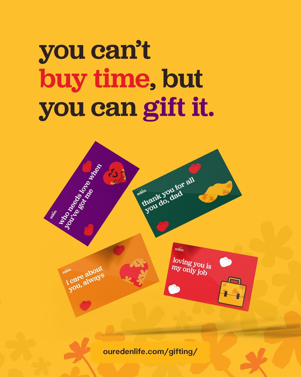 Just a reminder that you can save your loved ones the stress of cleaning and laundry with an Eden Life gift card.