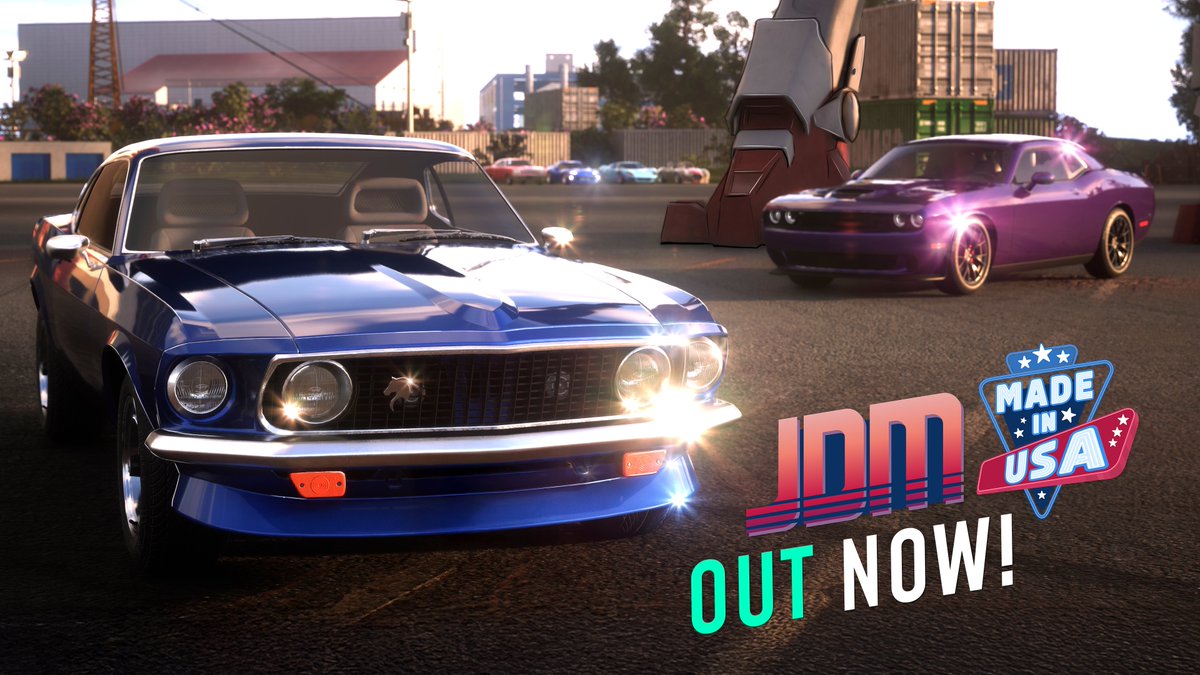 The JDM: Made in USA DLC is live on Steam 🥳! Take control of powerful American  muscle cars, collect all six models, and unleash their roaring engines  across the mountain passes of, image size:1200x675