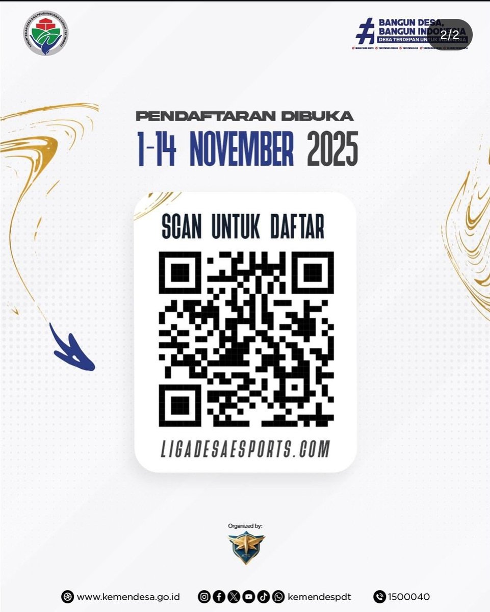 Isnenharahap's tweet photo. Liga sepak bola desa memperebutkan piala Menteri Desa akan segera bergulir, siapkan tim sepak bola desa anda untuk mendaftar biar jadi juara.

*#LigaSepakBolaDesa*
*#PialaMenteriDesa*
*#LahirTalentaSepakBolaDesa*

@prabowo
@YandriSusanto
@ArizaPatria https://t.co/f1f8KmZPi8