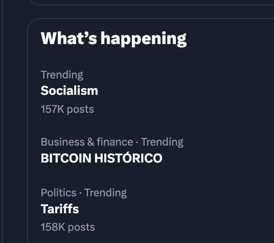 BITCOIN HISTÓRICO is trending! 

FOMO intensifies 🫨