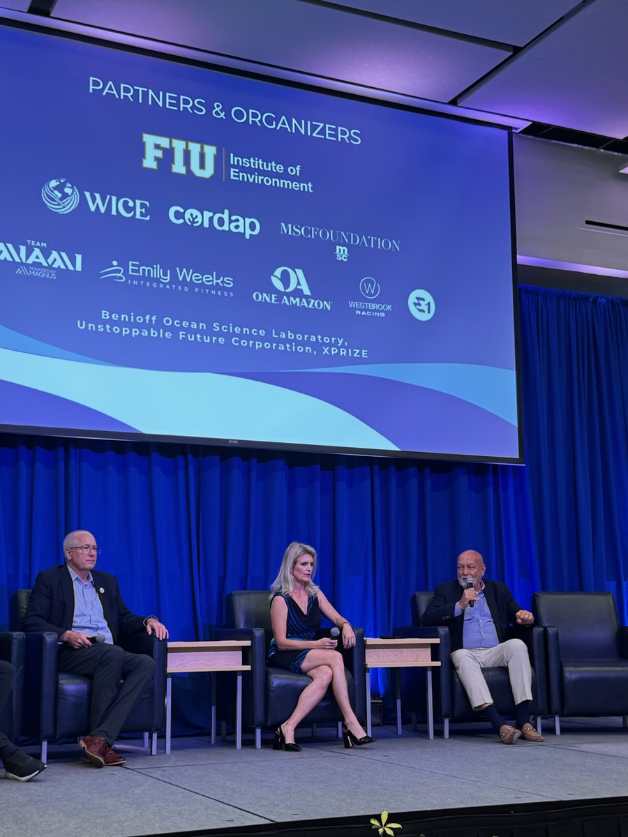 FIUdc's tweet photo. 🌊🪸 Today, on the beautiful @FIU #BiscayneBay campus, @FIUEnvironment @FIUCASE was pleased to host the Blue Impact Summit and @realEdRusso
Co-Founder &amp; CEO @RussKapHoldings and Chair of the  @WhiteHouse Environmental Advisory Commission #FIUOceans #FIUEnvironment @thebaylifefiu https://t.co/K78Nsc9xKg