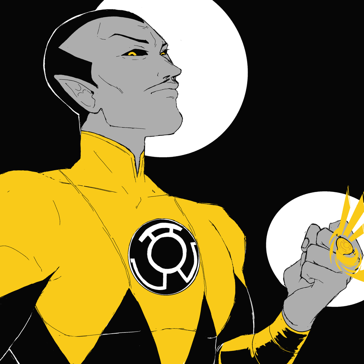 giorfu's tweet photo. recent comm of sinestro from dc https://t.co/mrw8g3jdym