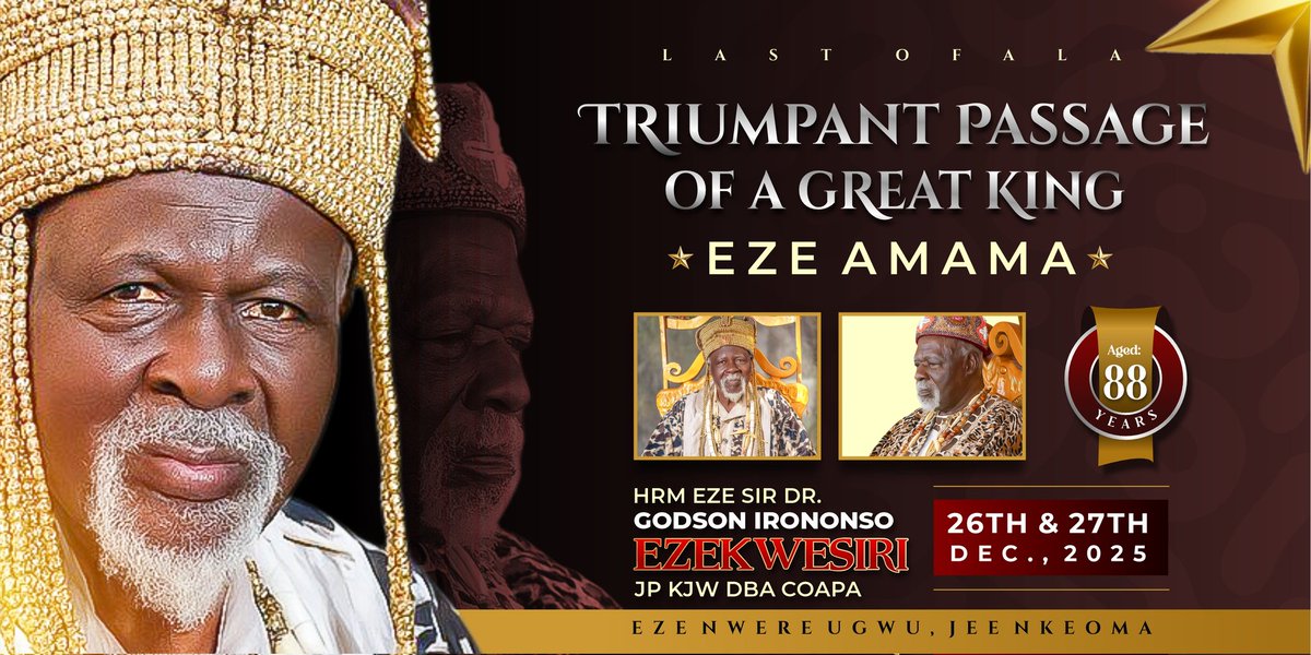 EbenEphraims's tweet photo. 🕊️ Honoring Royal Legacy 👑
A dignified banner design created to commemorate the life and passing of a great King.
This design reflects respect, tradition, and royal elegance, blending solemn tones with noble symbolism — a tribute worthy of a monarch. https://t.co/yoSu5lVIbY