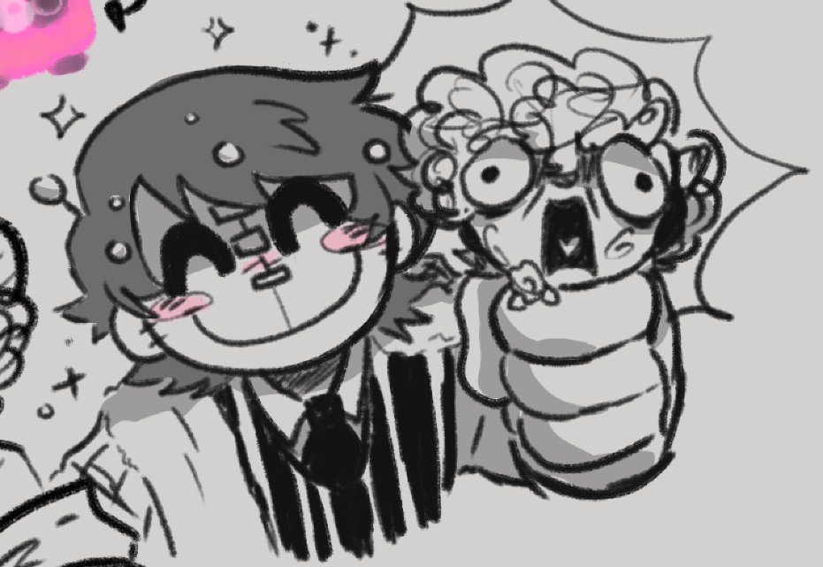 Kit_the_clown's tweet photo. Vic showing some love for his oc 💖
Look at how happy Gravy is!
(Found a reference for this somewhere idk)
@Vic_Cladem #treegrave https://t.co/2rPuhezyW3