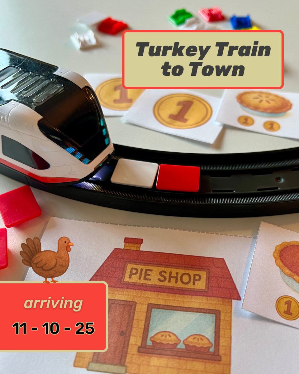 A new Thanksgiving STEM challenge is coming!
Turkey Train to Town lands in the intelino Lab on 11/10/25. 
#STEM #EdTech #intelino #CodingForKids #TeachSTEM #ThanksgivingSTEM