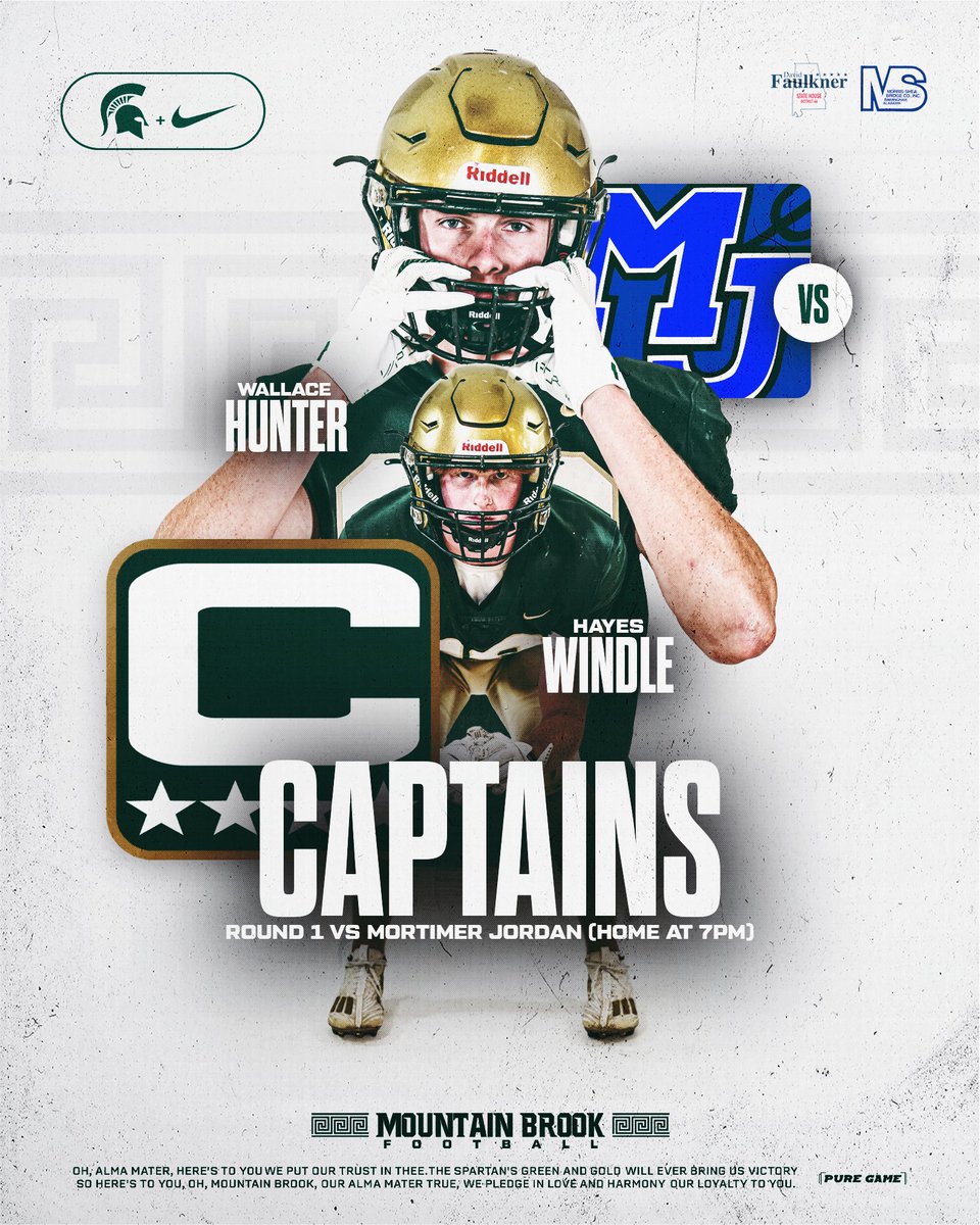 Captains for Round 1 vs Mortimer Jordan: Wallace and Hayes

#ShieldsUp #GSG #Fight