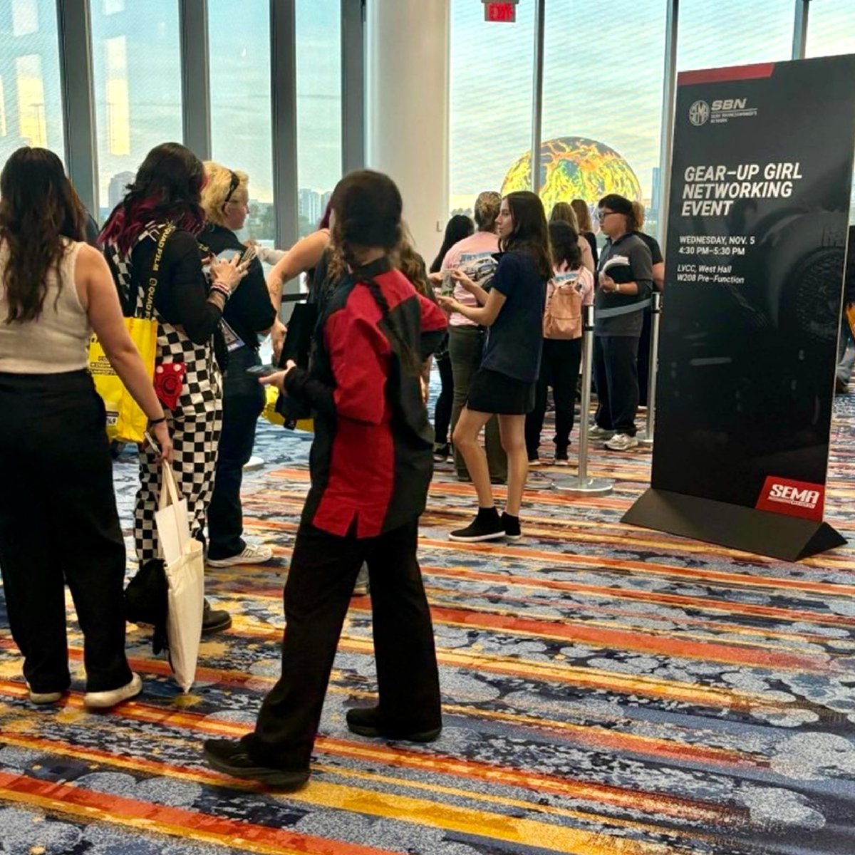 WorkInCollision's tweet image. The Gear-Up Girl event at SEMA showed the power of collaboration, mentorship &amp;amp; community. Huge thanks to SBN for hosting an inspiring night where women in automotive came together to share stories &amp;amp; empower the next generation of technicians, painters &amp;amp; leaders. #GearUpGirl #SEMA