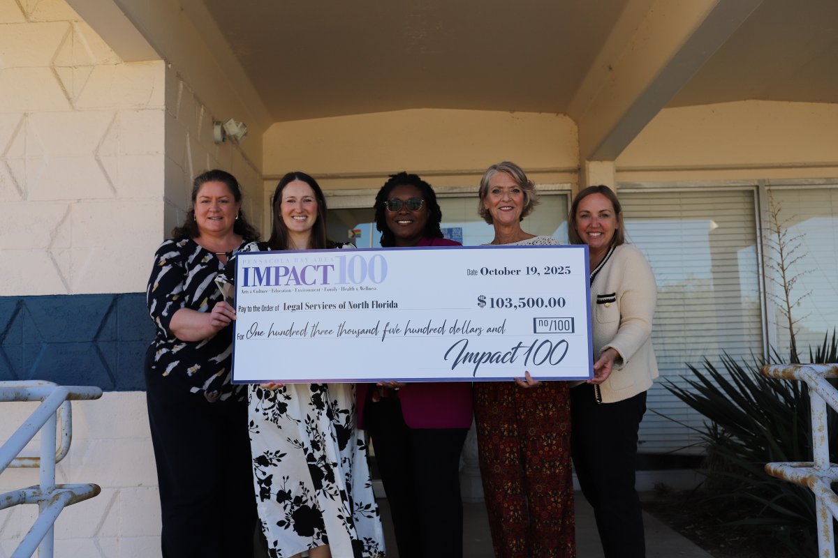 INCYMI: LSNF was one of the 12 Grant Recipients of the IMPACT 100 Pensacola Bay Area Grant 🎉 ⚖️

We are so grateful to have received this grant, &amp; thankful that IMPACT 100 believes in our mission to ensure access to justice to our communities 💙 

More ➡️ impact100pensacola.org/legal-services…