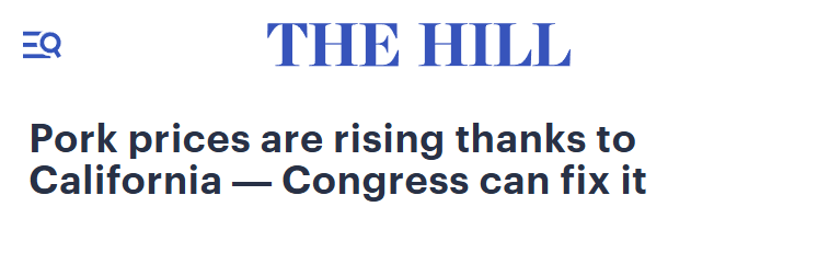 HouseAgGOP's tweet image. Thanks to California&apos;s Prop 12, small family farms around the country are being forced into a compliance maze: expensive upgrades, shifting supply chains, and the risk of losing access to major markets.

Congress must address this regulatory patchwork.