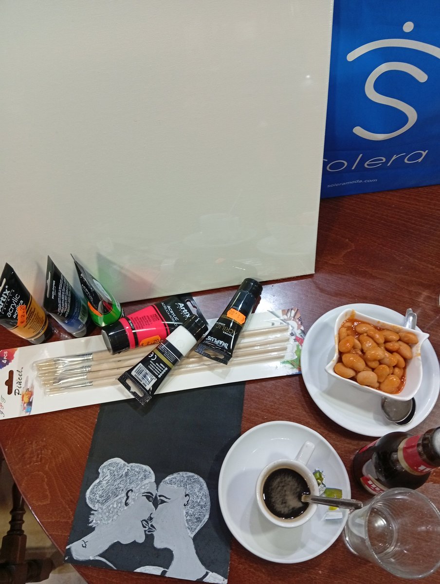 À défaut de trouver un cadre pour mon œuvre j'ai fini par acheter une toile de 40x60cm et de la peinture. Bah oui je vais me remettre à peindre !😃 
Excellente soirée 🙏
#art #painting #peinture #Acrylicpaint #acrylicpainting  #artists #artist