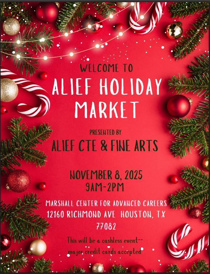 Alief_Career's tweet image. Are you ready to shop till you drop?!! Join us Saturday, Nov 8, 9 to 2, for fun, food, and shopping!! #AliefCTE #WeAreAlief #AliefProud