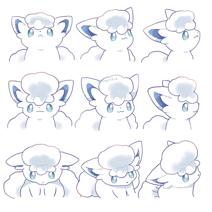 煽り俯瞰アローラロコン(ちゃんと描けているかは不明)