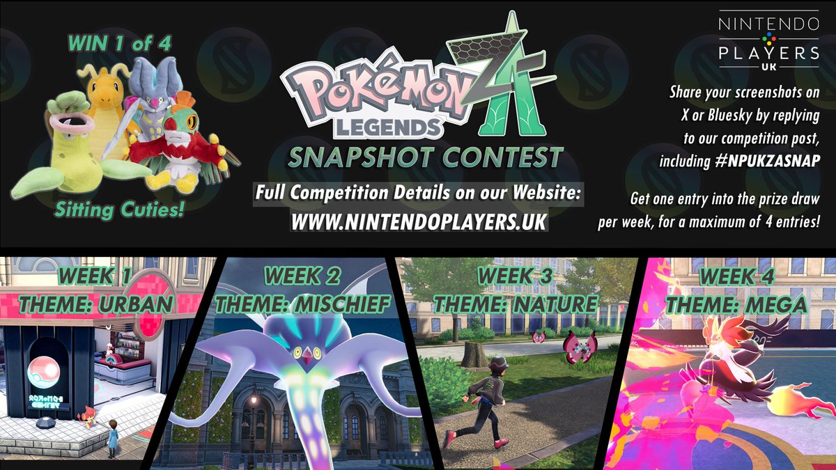 📸 COMPETITION: POKÉMON LEGENDS Z-A SNAPSHOT CONTEST 

It's the final week of our competition, and we want to see pictures that match the "Mega" theme!

🔗 Full Details: tinyurl.com/npuk-za-snap

#NPUKZASNAP