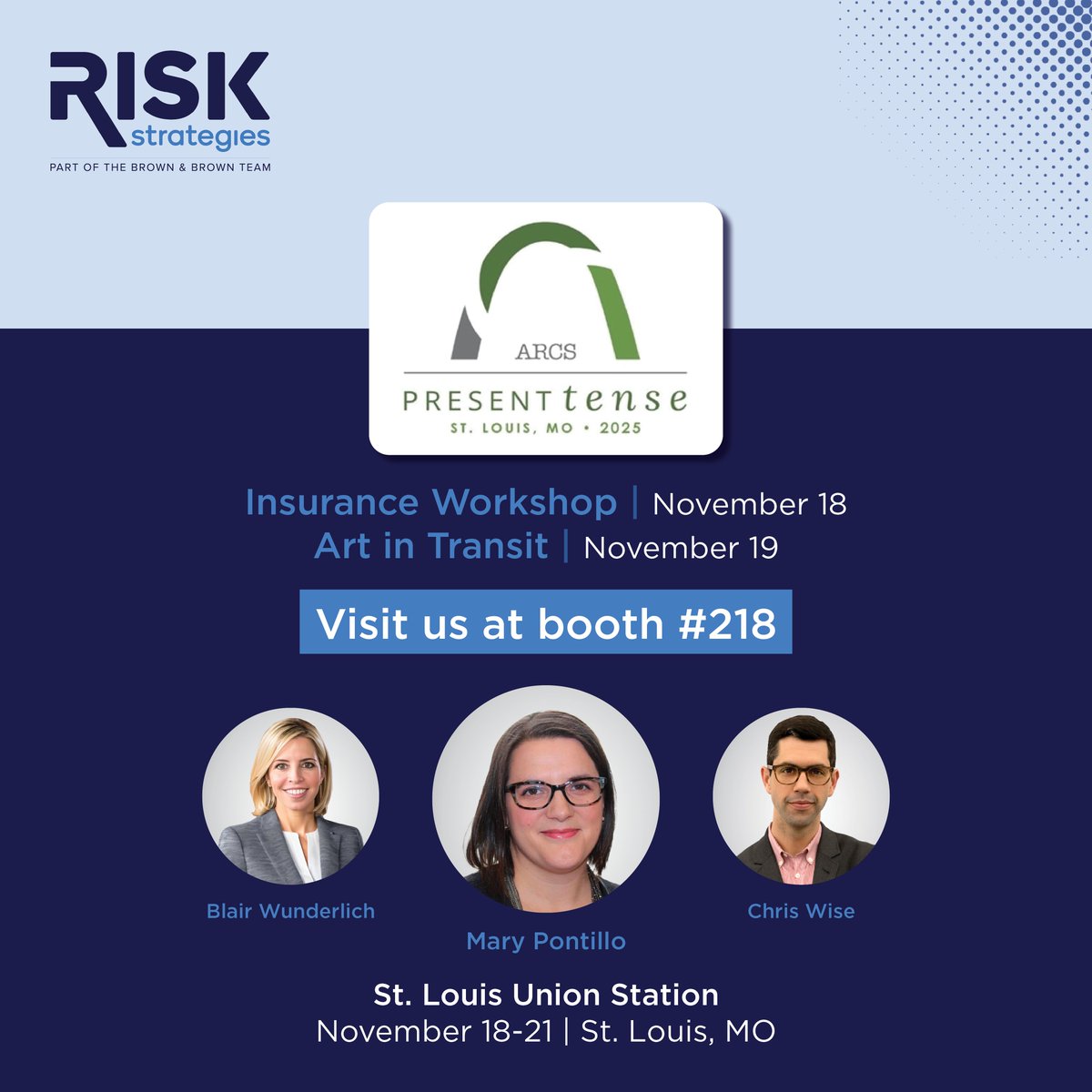 RiskStrategies's tweet image. The Risk Strategies #FineArt team is proud to participate as a Silver Sponsor of the 2025 #ARCSConference. We’re looking forward to another great ARCS conference filled with collaboration, insight, and community!

#ArtInsurance #ArtInTransit #MuseumProfessionals #CulturalHeritage