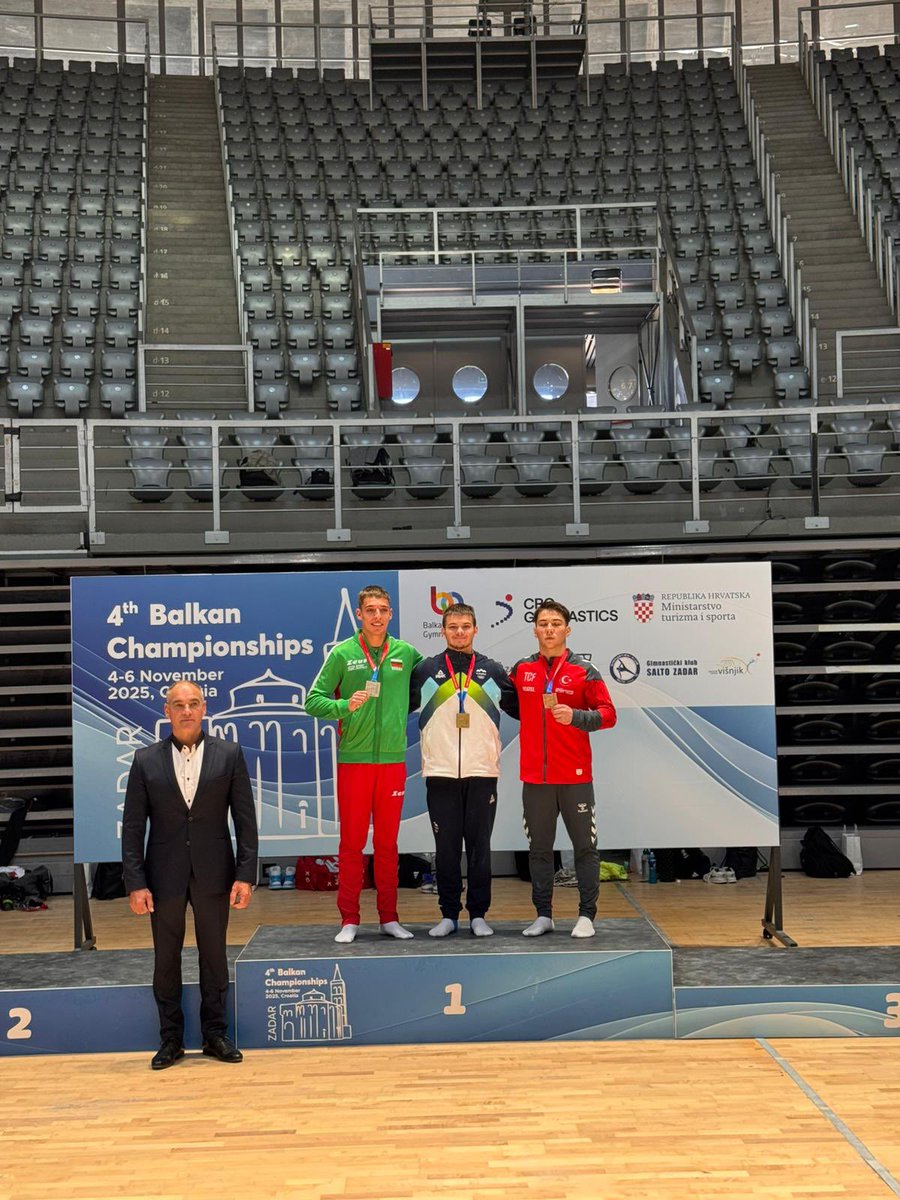 02-07 Kasım 2025 Hırvatistan Artistik Cimnastik Balkan Şampiyonası

*Gençler Kategorisi Halka Aleti;
Ahmet Baki KARADAYI 🥉

Sporcumuzu ve antrenörlerimizi tebrik ederiz.

<a href="/OA_BAK/">Dr. Osman Aşkın Bak</a> 
<a href="/hamzayerlikaya/">Hamza Yerlikaya 🇹🇷</a> 
<a href="/GSB_Bolu/">Bolu Gençlik ve Spor İl Müdürlüğü</a> 
<a href="/Emrullah__Guler/">Emrullah Güler 🇹🇷</a>