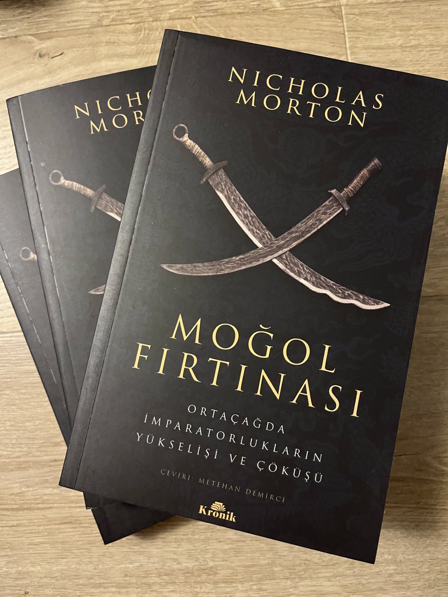 Thrilled to receive copies of my book: 

"Mongol Storm"  

now available in a splendid Turkish translation.   

This translation has been carried out by Metehan Demirci and published by Kronik Kitap!

<a href="/KronikKitap/">Kronik Kitap</a> <a href="/methndmrci/">Metehan Demirci</a>  <a href="/BasicBooksUK/">Basic Books UK</a> <a href="/BasicBooks/">Basic Books</a>