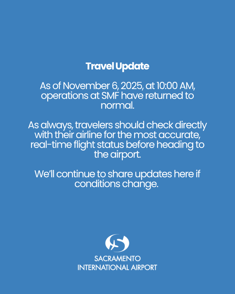 Sacramento International Airport (SMF) tweet media