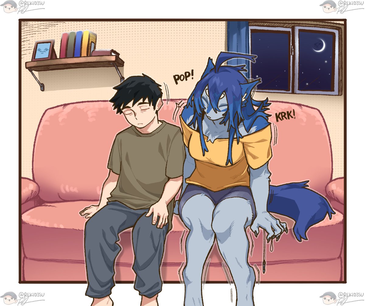 Human Boyfriend (Page 2) 
------------------------------------------ 
Full pages out now via link in bio!