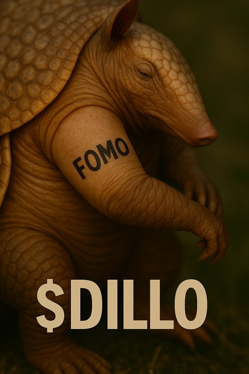 ArmadilloM59923's tweet photo. "Yep.. Tattoooo" - $DILLO
🌐 https://t.co/jy6tTqHyTN
💬 https://t.co/AqY4PWAoF7
CA: 9HuRSSjZeycTdWRRuQLuHgcnQfJKe8LhP6LQ4pnQpump
-$DILLO is making crypto great again with one giveaway at time-

#DILLO #Crypto #Solana #MemeCoin https://t.co/zp0oQYZZDQ