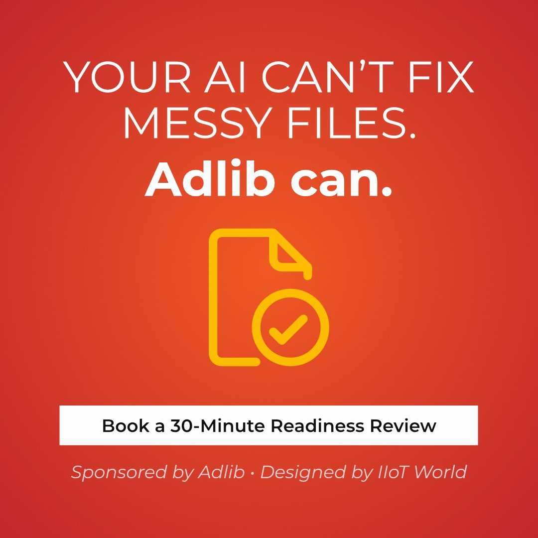 Your copilots and analysts are only as good as the files you feed them. Request a 30-minute AI Readiness Review with Adlib at #HUG2025. buff.ly/WLo9aUE 

#sponsored #adlib_iiot #AI #Industry40 #ManufacturingIndustry <a href="/FogorosAndrei/">Andrei Fogoroș</a>