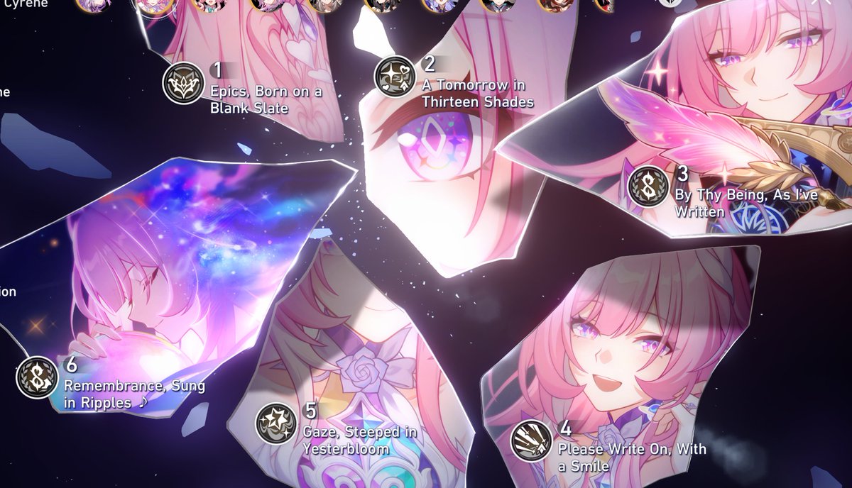 Shared on bsky, but if anyone would like to borrow an E6 decently built Cyrene, here's my UID!

600143595