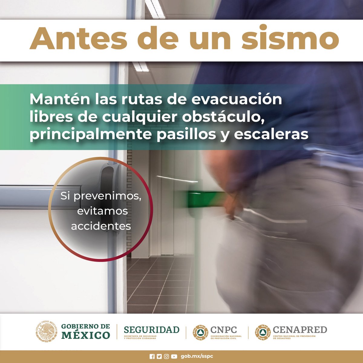 Platica con tu familia sobre qué hacer para estar preparados si se presenta un #sismo. ⬇️

❗️Identifica rutas de evacuación y salidas seguras
❗️Retira objetos y obstáculos
❗️Realiza un croquis