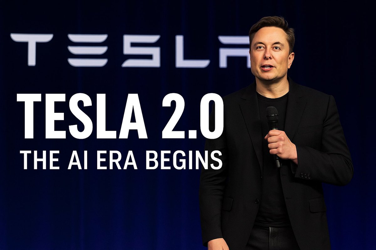 EduGasso's tweet photo. 🚨 BREAKING: Tesla just shook the market at today’s shareholder meeting.

🔹 Robotaxis coming April 2026
🔹 New AI5 chip &amp; in-house chip factory
🔹 FSD approval in Europe Q1 2026
🔹 Optimus robots entering production

This is Tesla 2.0 — the AI era begins.

#Tesla #TSLA https://t.co/XPySDg93qv