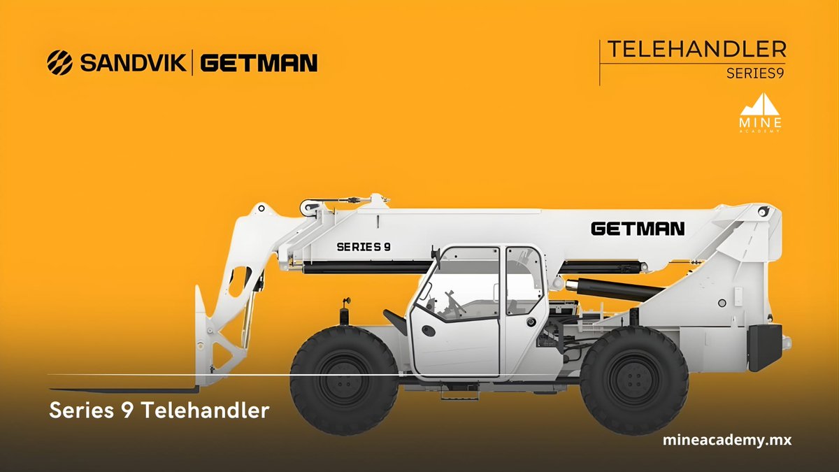 🚜 Llega la Getman Series 9 Telehandler, una máquina diseñada para elevar la eficiencia en minería subterránea.
Potencia, maniobrabilidad y seguridad en cada movimiento.
Distribuye #SandvikMexico, con soporte integral y refacciones originales.

#Getman #Sandvik #Minería