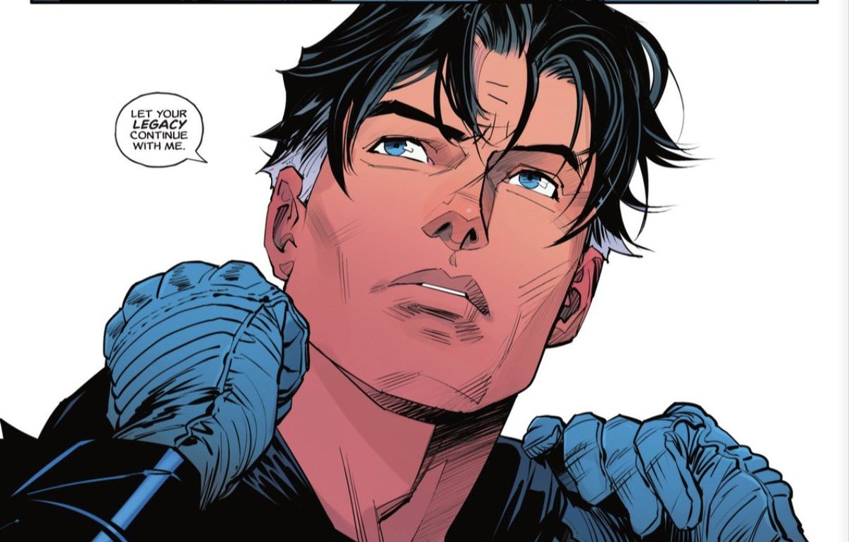 Old man Dick Grayson, from knight Fight #1, colors by <a href="/Treestumped/">Tríona Tree Farrell</a>