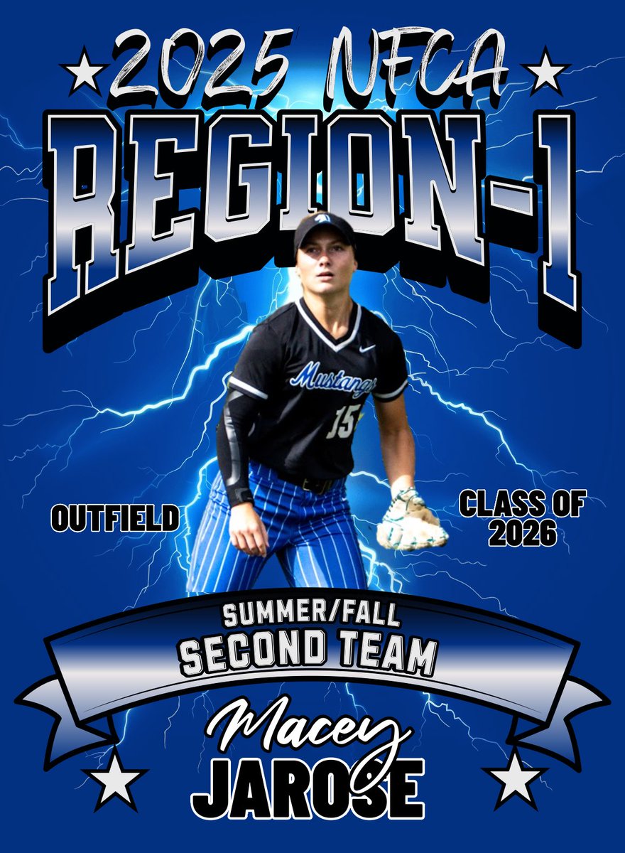 A beast in the outfield and at the plate, <a href="/MaceyJarose/">Macey Jarose</a> earns NFCA post-season honors! #ponyup