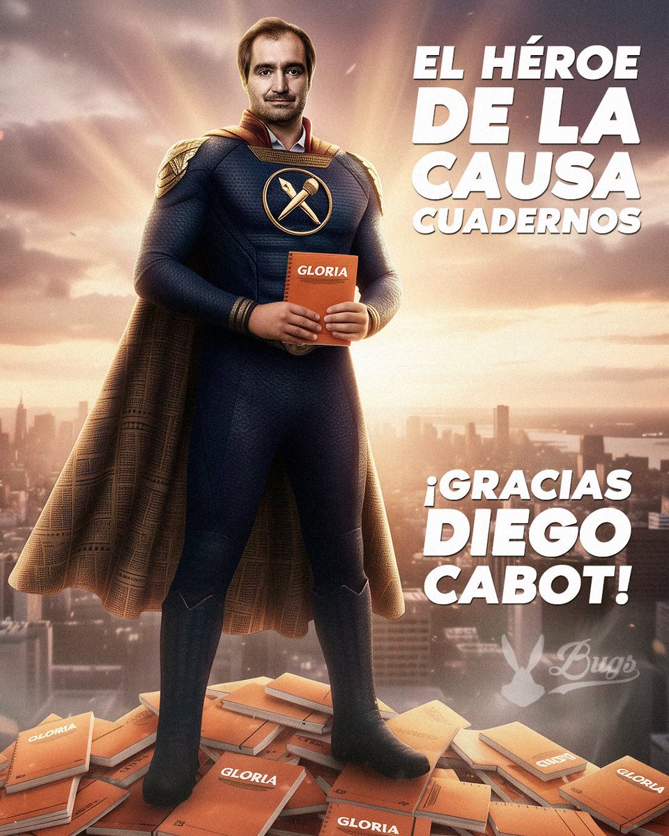 LaBugsBunnyIA's tweet image. EL HÉROE DE LA CAUSA CUADERNOS
Gracias @diegocabot por tu investigación sobre los actos de corrupción de Cristina Kirchner y su asociación ilícita.
