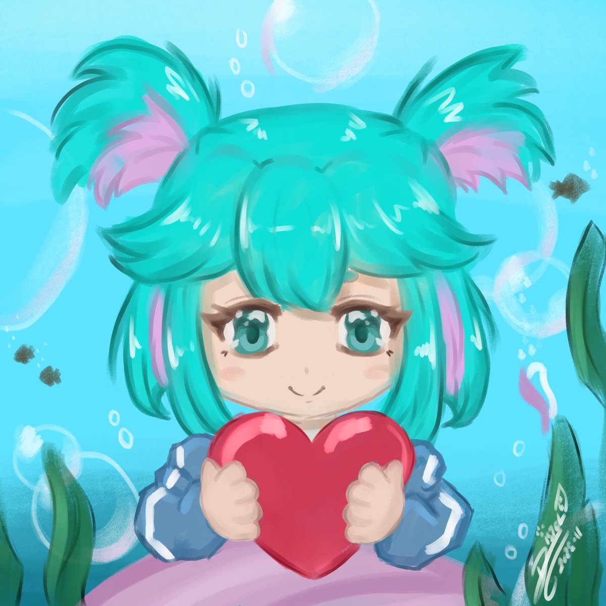 So langsam wird das handling immer besser ^^ hier ein kleines Fanart für <a href="/PeeweeArt/">Peewee</a> 

Dieses Mal habe ich etwa 1h 10m investiert ^^ beinahe hätt ich mich verloren xD

Ich hoffe dir gefällt es mit all der Liebe unter dem Meer ^^

#GERVtuber #Fanart #VTuber #PeeweeART