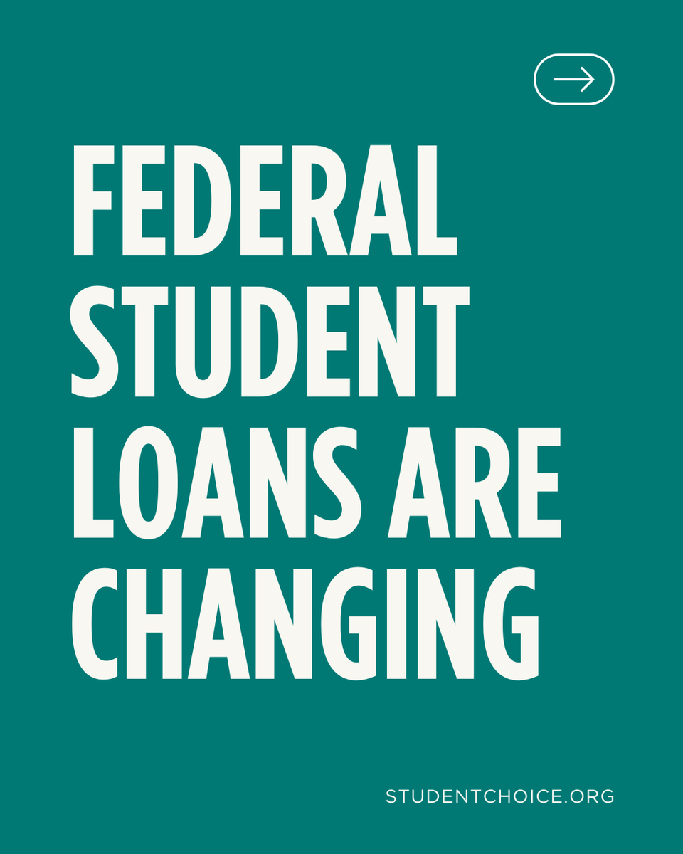 🚫 Parent PLUS is capped
✋ Grad PLUS is gone
💸 Only two repayment plans left
🕓 Fewer deferments, tighter limits

✅ What to do now: studentchoice.org/one-big-beauti…