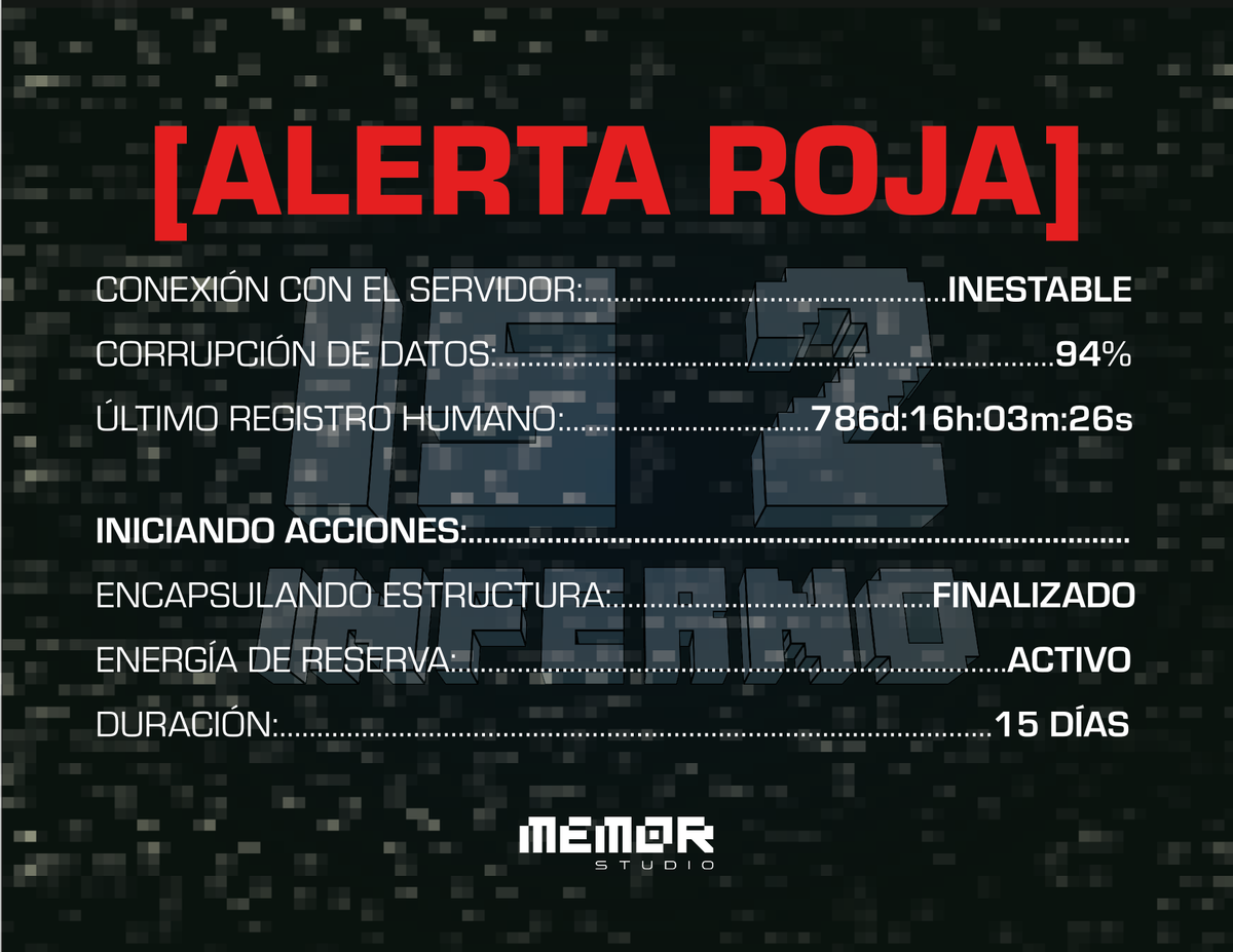 Memor_Studio's tweet image. 🛑🛑🛑🛑🛑🛑
[ALERTA ROJA]
Estado actual de datos y energía

#Minecraft #minecraftsurvival #IS2Inferno