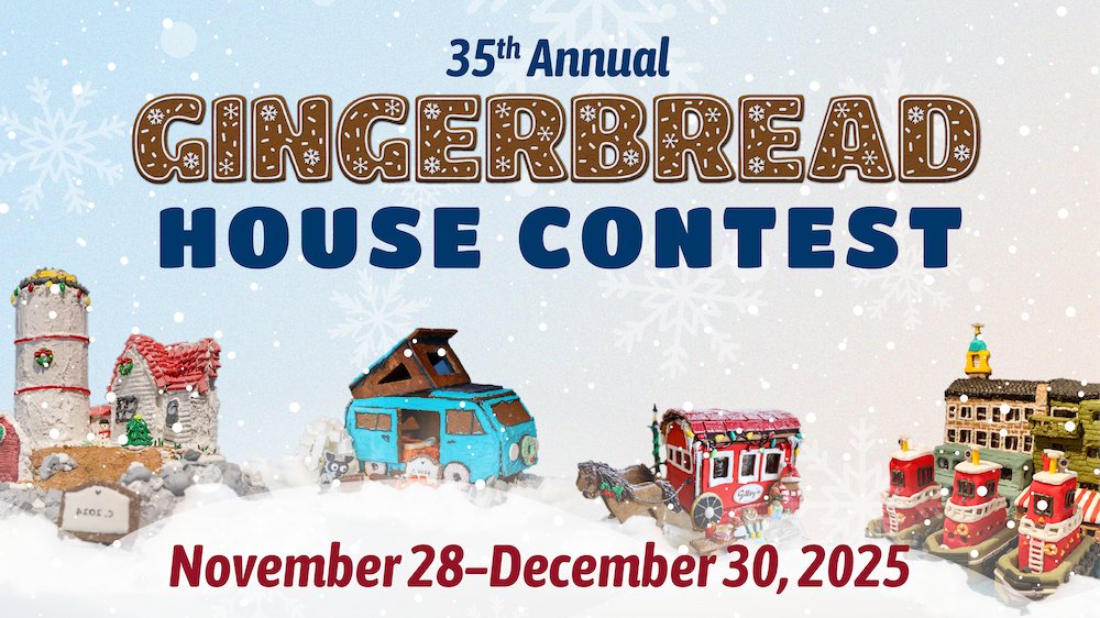 It's the Sweetest Time of Year 🍬 This year's gingerbread theme is The Great Gingerbread Experiment, experiment with new materials of break down the gingerbread walls. Register by November 20 to take part! - mailchi.mp/portsmouthhist…
