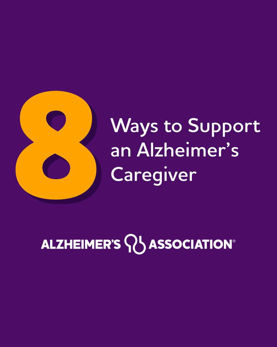 In honor of National Family Caregivers Month, lend a helping hand 🤝 to family members and friends serving as Alzheimer’s caregivers. Check out our 8 Ways to Support an Alzheimer’s Caregiver at alz.org/honor