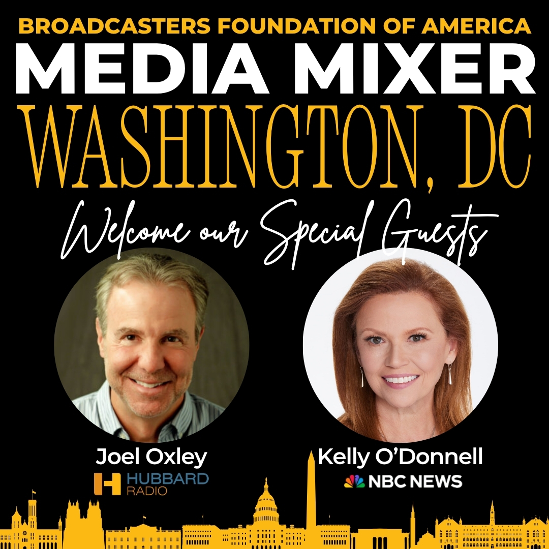 Join us in welcoming our special guests - Joel Oxley from <a href="/WTOP/">WTOP</a> and Kelly O'Donnell from <a href="/NBCNews/">NBC News</a>! Your dedication to broadcast news calls for celebration! #BFOAMediaMixer #BroadcastProud