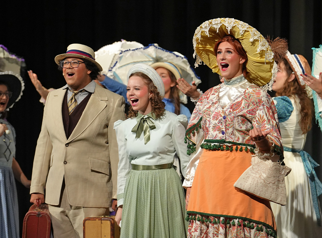After a rousing matinee performance today, you won't want to miss Hello Dolly! Select tickets are available for Friday at 7 p.m., Saturday at 2 p.m. and 7 p.m., and for Sunday at 3 p.m. Bravo!

Visit stcecilia.edu/fine-arts/hell… to purchase tickets.