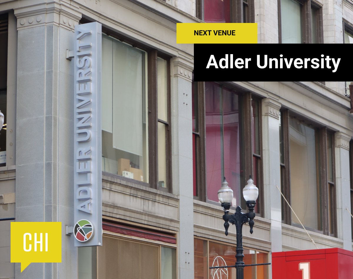 This month, our #CMChi event, on the theme #CMSoft, is hosted at <a href="/AdlerUniversity/">Adler University</a>! They are located at 17 N. Dearborn St., Chicago, IL 60602.  Invite, share, and tag your friends in the comments to attend! We are looking forward to see many of you there.