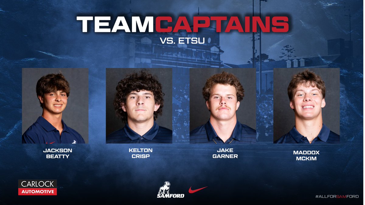 𝐇𝐨𝐦𝐞𝐜𝐨𝐦𝐢𝐧𝐠 &amp; 𝐒𝐞𝐧𝐢𝐨𝐫 𝐃𝐚𝐲 𝐂𝐚𝐩𝐭𝐚𝐢𝐧𝐬 ‼️ 

<a href="/JacksonBeatty3/">Jackson Beatty</a> 
<a href="/CrispKelton/">Kelton Crisp</a> 
<a href="/JakeGar_2406/">Jake Garner</a> 
<a href="/MaddoxMcKim2/">Maddox McKim</a> 

#HatchAttack | #AllForSAMford