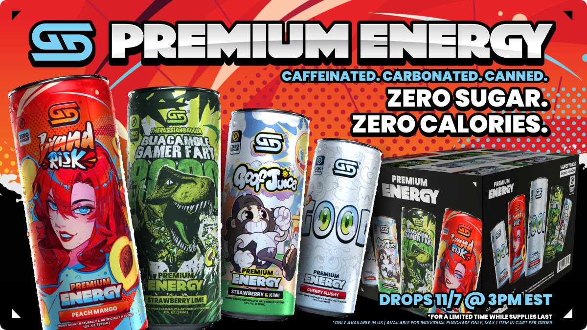 Oh boy PREMIUM GamerSupps Energy in a can but SUGAR FREE? Hell yeah!!

(Use Code: Fitzy for 10% off!)
gamersupps.gg/Fitzy